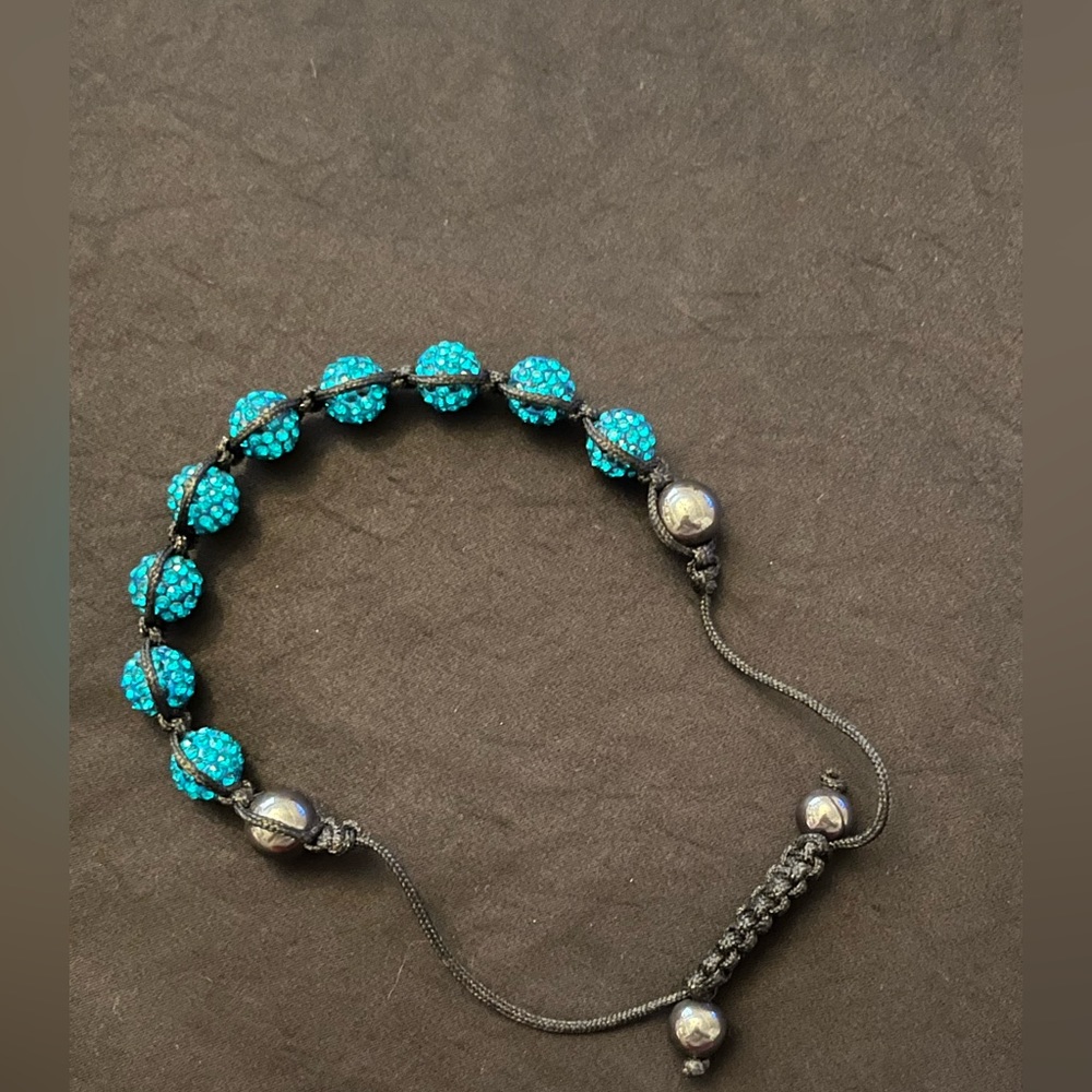 Expandable Turquoise Shambala Bracelet - Picture 2 of 4